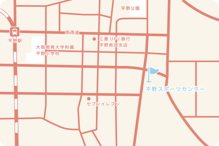 平野スポーツセンターの地図