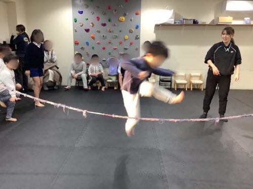 メニューを楽しんでいるところ