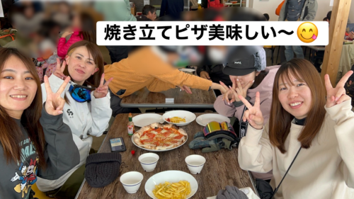 みんなで美味しくピザをたべました☺